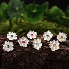 Original-Handmade-silver-Peony-Flower-fine-jewelry (6)